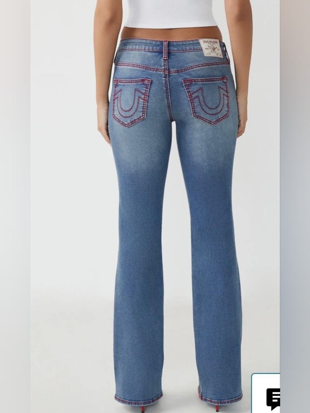 NWT True Religion Becca Big T Women’s Jeans Size 31 – Boot Cut, Medium Wintry W - Picture 4 of 16